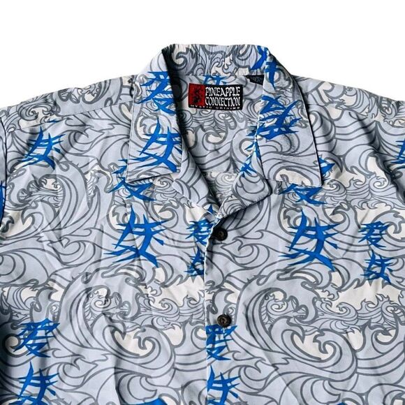 Vintage Y2K Pineapple Connection Mystic Origins Japanese Kanji Waves Men's M - Picture 4 of 6